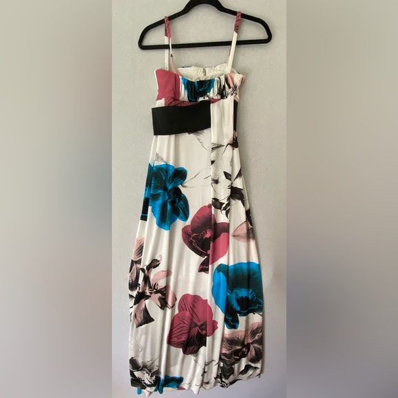 Miss Sixty floral belted maxi dress Sz  S - Picture 2 of 13